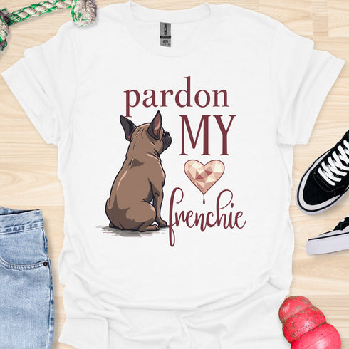 Pardon my frenchie - V3 - Brown Shy Innocent T-Shirt